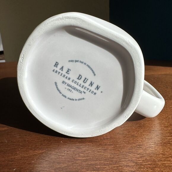 Rae Dunn Mug by Magenta Hop To It Mug White with Pink Inside New Easter Spring - Picture 6 of 6